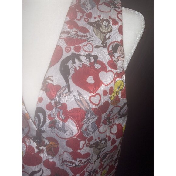 Looney Tunes Vest Valentines Day Cartoon Characters One Size Polyester - Picture 9 of 15
